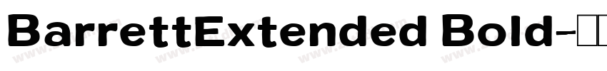 BarrettExtended Bold字体转换